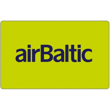 airBaltic | dāvanu kartes e-kupons 20EUR - 100EUR vērtībā 